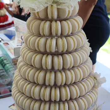 Vanilla Macaron Tower